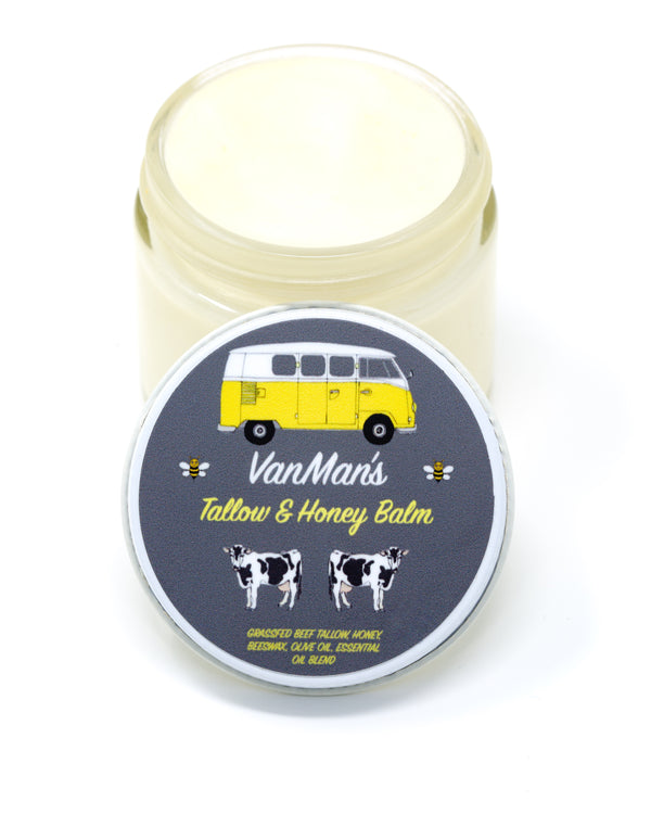 *Wyprzedaż Black Friday 20% taniej* Balsam Tallow & Honey (z olejkami eterycznymi) 2oz