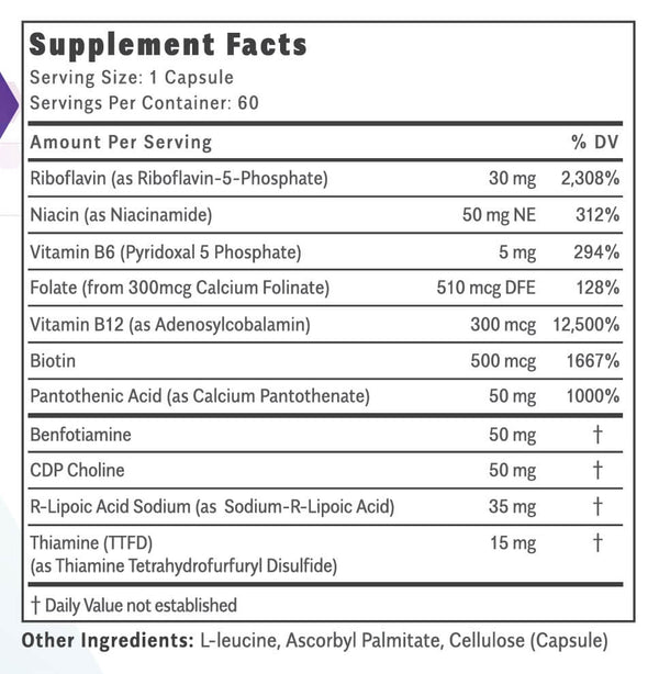 ThiaVite B Complex Non-Methylated 60 Capsules