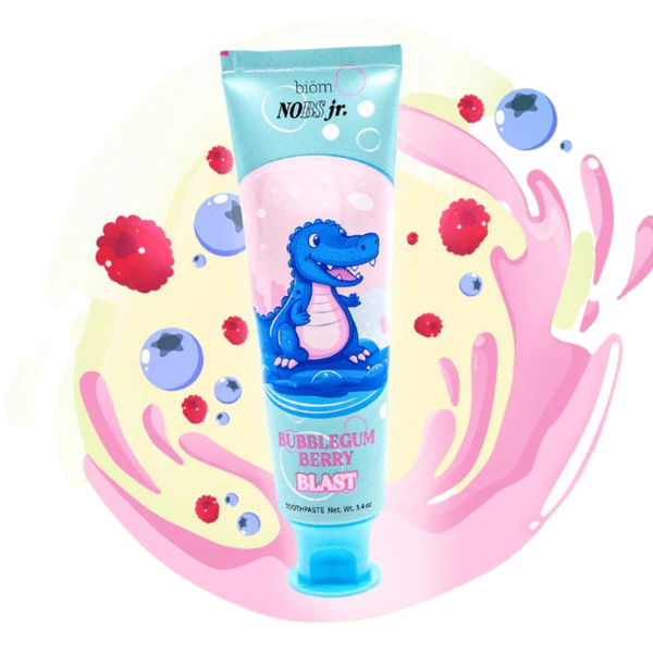NoBS Jr. Flouride Free Kids Toothpaste 3.4oz - Berry Bubblegum Blast