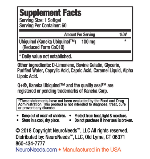 كيو نيدز (يوبيكوينول) 60 كبسولة هلامية