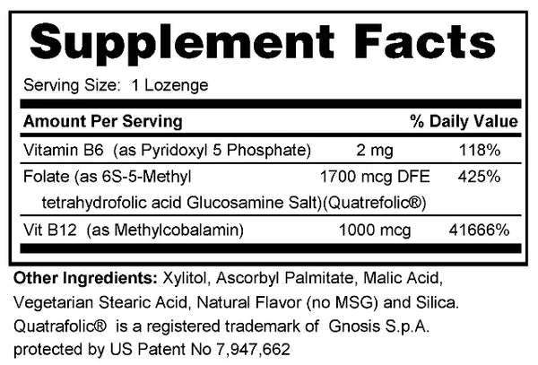 B-Licious dla tabletek rozpuszczalnych MTHFR 120