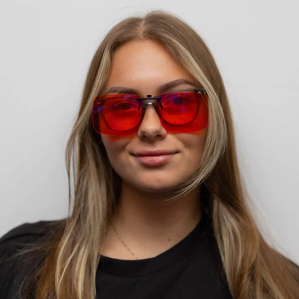 نظارات ليلية لحجب الضوء الأزرق - قابلة للتثبيت