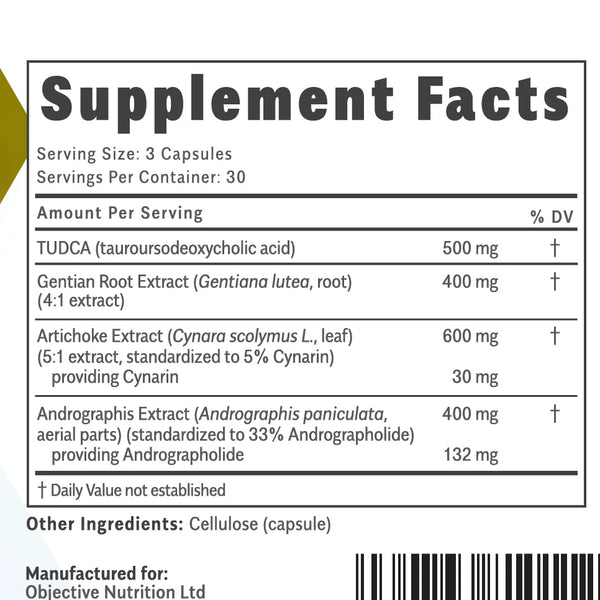 TUDCA + Bitters Blend 90 Capsules
