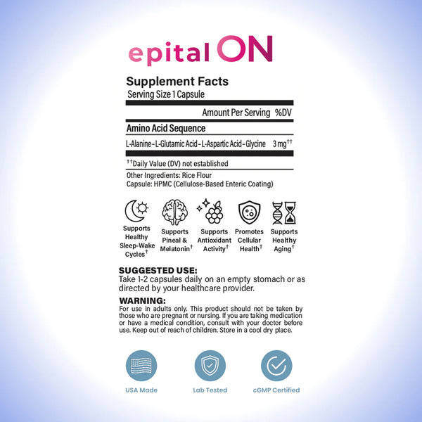 EpitalON 3mg 30 Capsules - PRE-ORDER