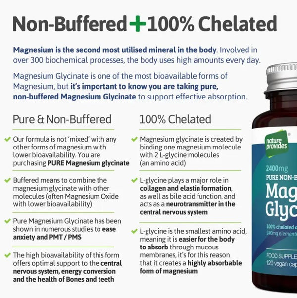 Magnesium Glycinate, 120 Capsules