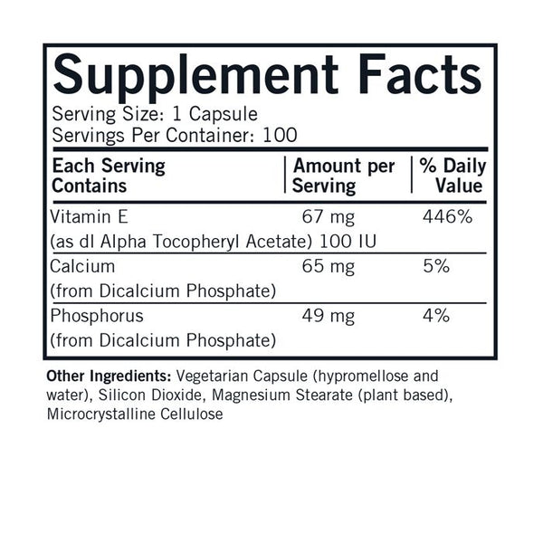 E-vitamin 100 mg 100 hipoallergén kapszula