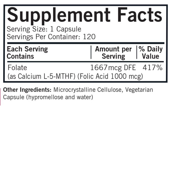 5-MTHF (метилтетрагидрофолат) Капсулы 1 мг