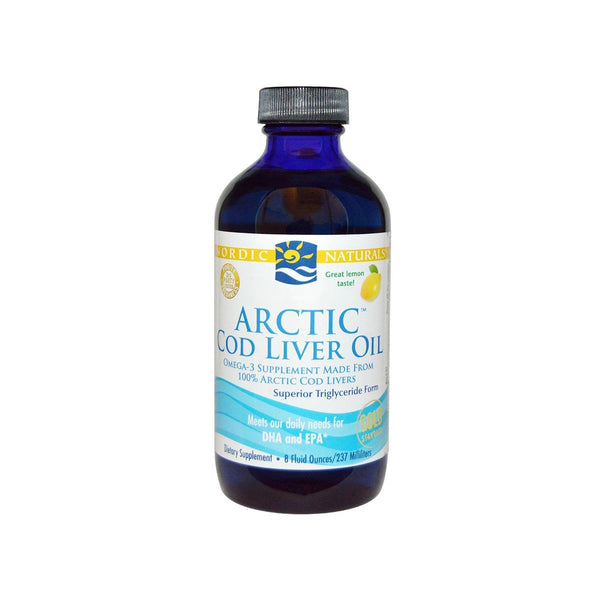Aceite de hígado de bacalao (sabor naranja) líquido de 8 oz de Nordic Naturals