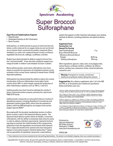 Super brocoli sulphoraphane liquide 60ml