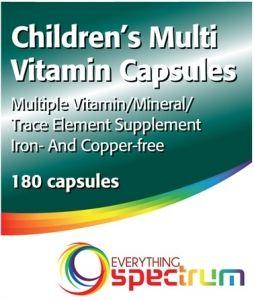 Children's Multi-Vitamin Capsules (180 Capsules) by Everything Spectrum