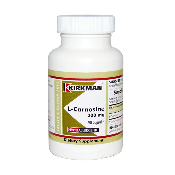 L-Carnosine 200mg 90 Capsules by Kirkman