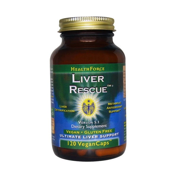 Liver Rescue V6 (المرحلة الأولى والثانية من التخلص من السموم) 120 كبسولة نباتية من HealthForce Nutritionals