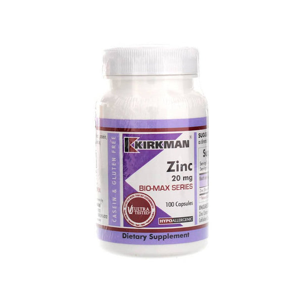 Zinc Citrate 20mg 100 capsules by Kirkman